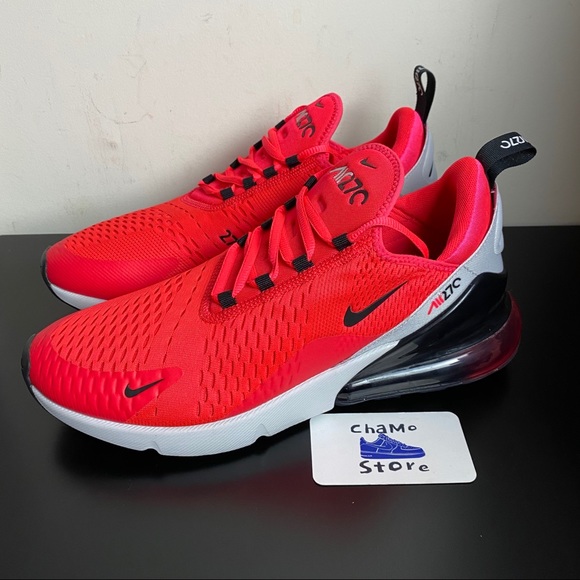 Nike Air Max 270 Men’s Red Orbit Black Grey - Picture 3 of 9